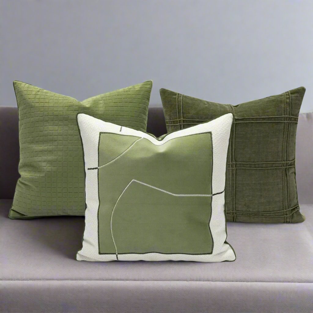 1142 Juniper Dark Green Pillow Cover