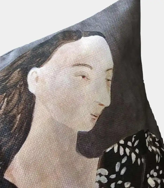 1031 Portrait Print Cushion Cover – Contemporary Botanical Design 45x45 cm