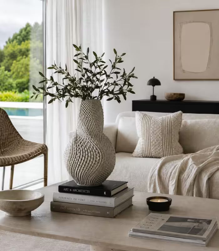 1231 Aria Ceramic Vase – 3D Printed Sculptural Design Large 40 cm (15.75 in)
