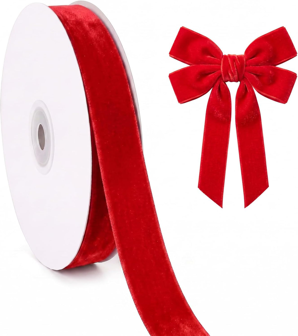 Velvet Ribbon Roll - 25 Yards, 1 Inch Wide, for Christmas Gift Wrapping & Decor - image 28