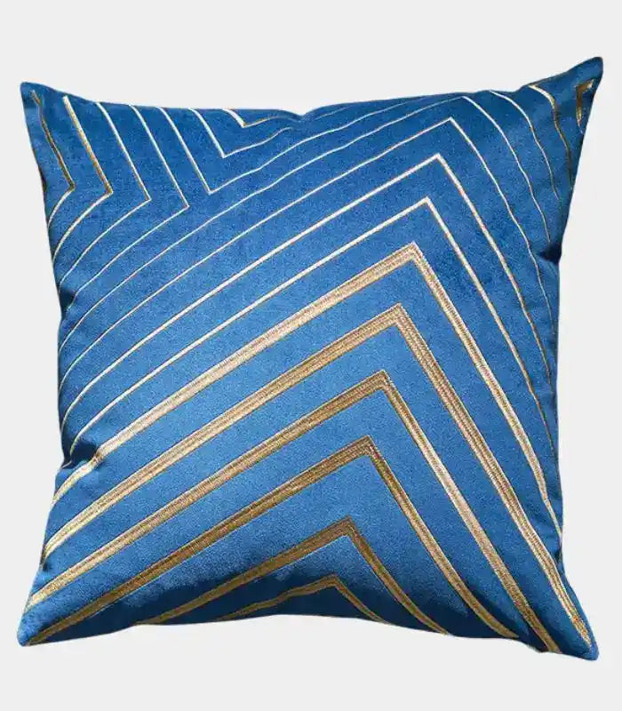 1022 Paddy Velvet Cushion Cover with Gold Embroidery 45 cm (18 in)