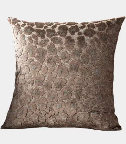 1067 Leopard Print Textured Cushion Cover Collection Velvet 45x45 cm