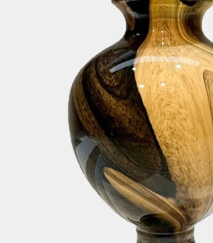 1204 Swirled Glass Vase – Handcrafted Art Glass Design 25 cm (9.84 in)