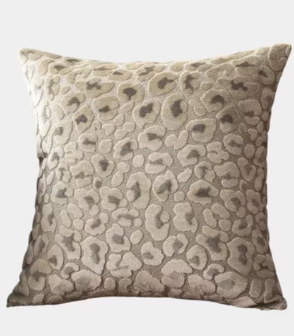 1067 Leopard Print Textured Cushion Cover Collection Velvet 45x45 cm