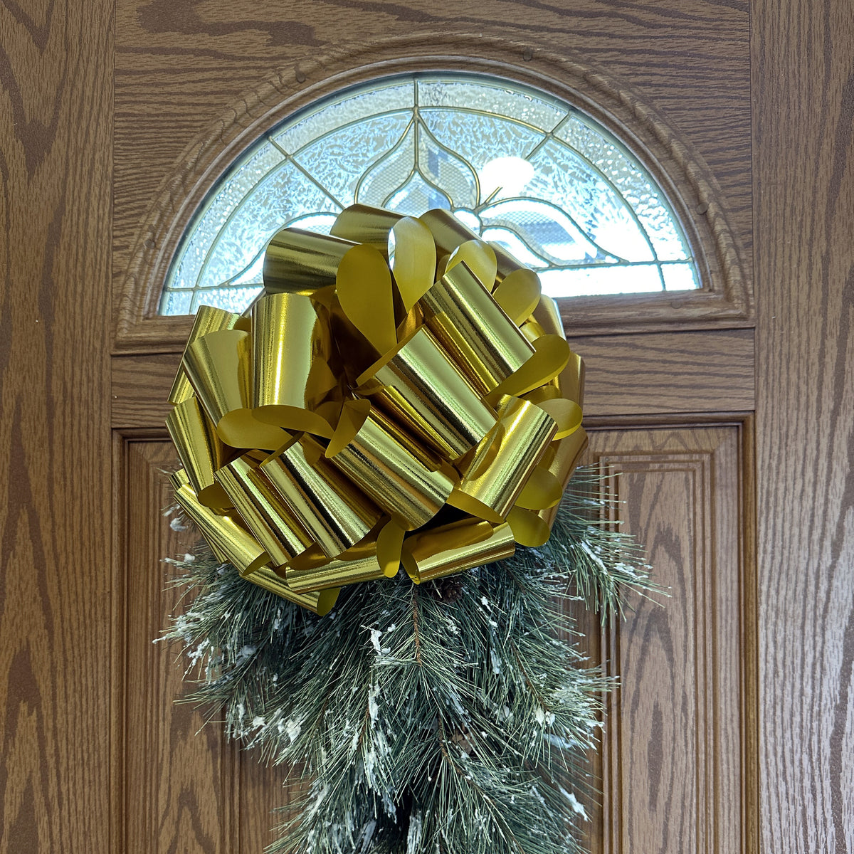 Gold Metallic Pull Bows - Set of 6 (14")