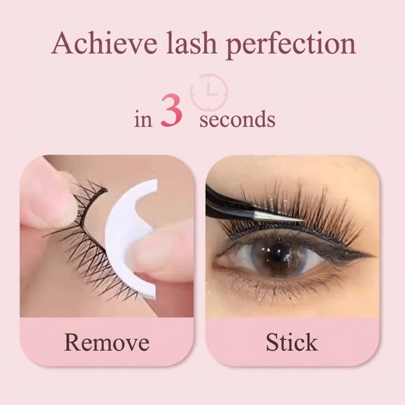 ⏳Limited-time sale ONLY $10.99!!🌸Self-Adhesive Reusable Lashes – 3-Sec Application, No Glue Needed