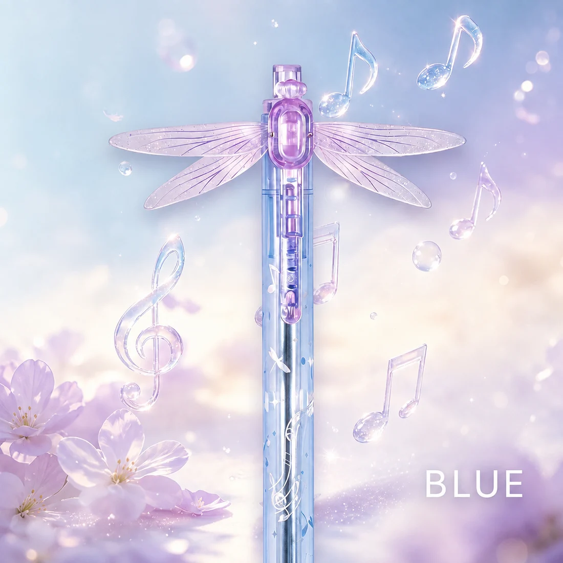 Fluttering Dragonfly Wing Pen – Moving Wing Gradient Writing Pen