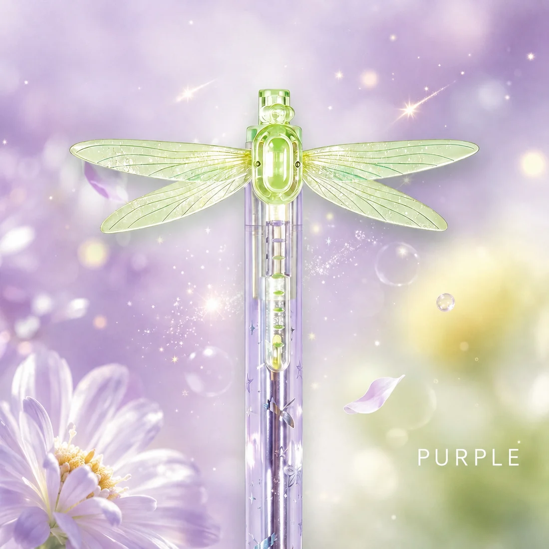 Fluttering Dragonfly Wing Pen – Moving Wing Gradient Writing Pen