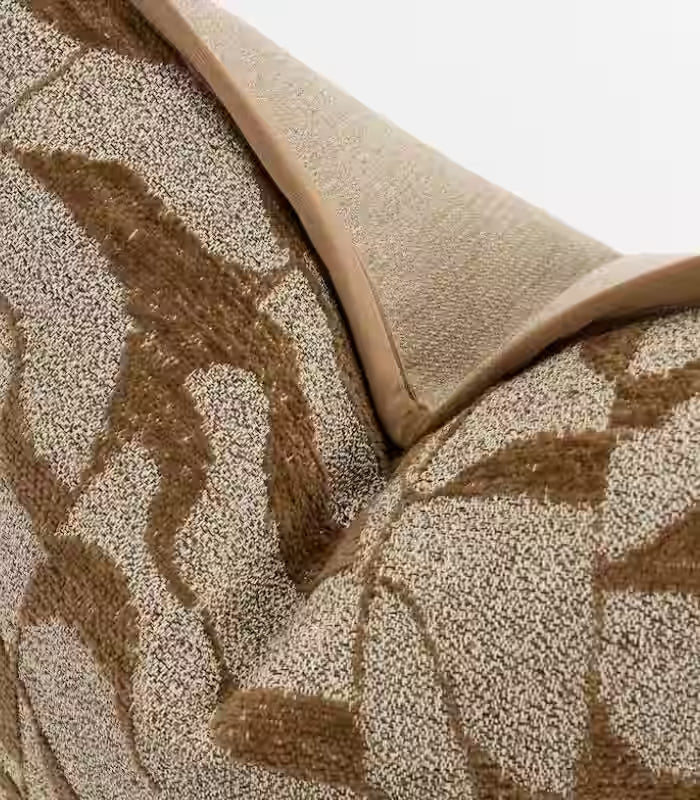1059 Marlowe Jacquard Cushion Cover – Tonal Abstract Design with Velvet Piping