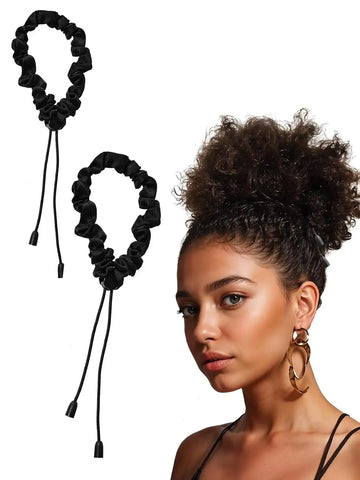 Punk Style Adjustable Hair Tie for Women & Girls, Minimalist Headwear for Thick Hair, Curly Scrunchies, Hairbands, Fashion Hair Accessories for Party, Fashionable Hair Accessories