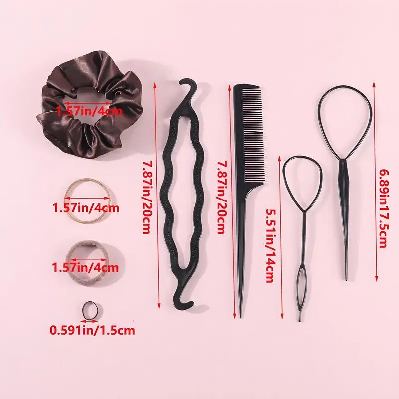 1109-Piece Hair Tie Set，Women's Fashion Hair Accessories, Hair Accessories Set, Seamless Ponytail Holders, Vintage Bohemian Variety Hair Scrunchies, Hair Styling Tools