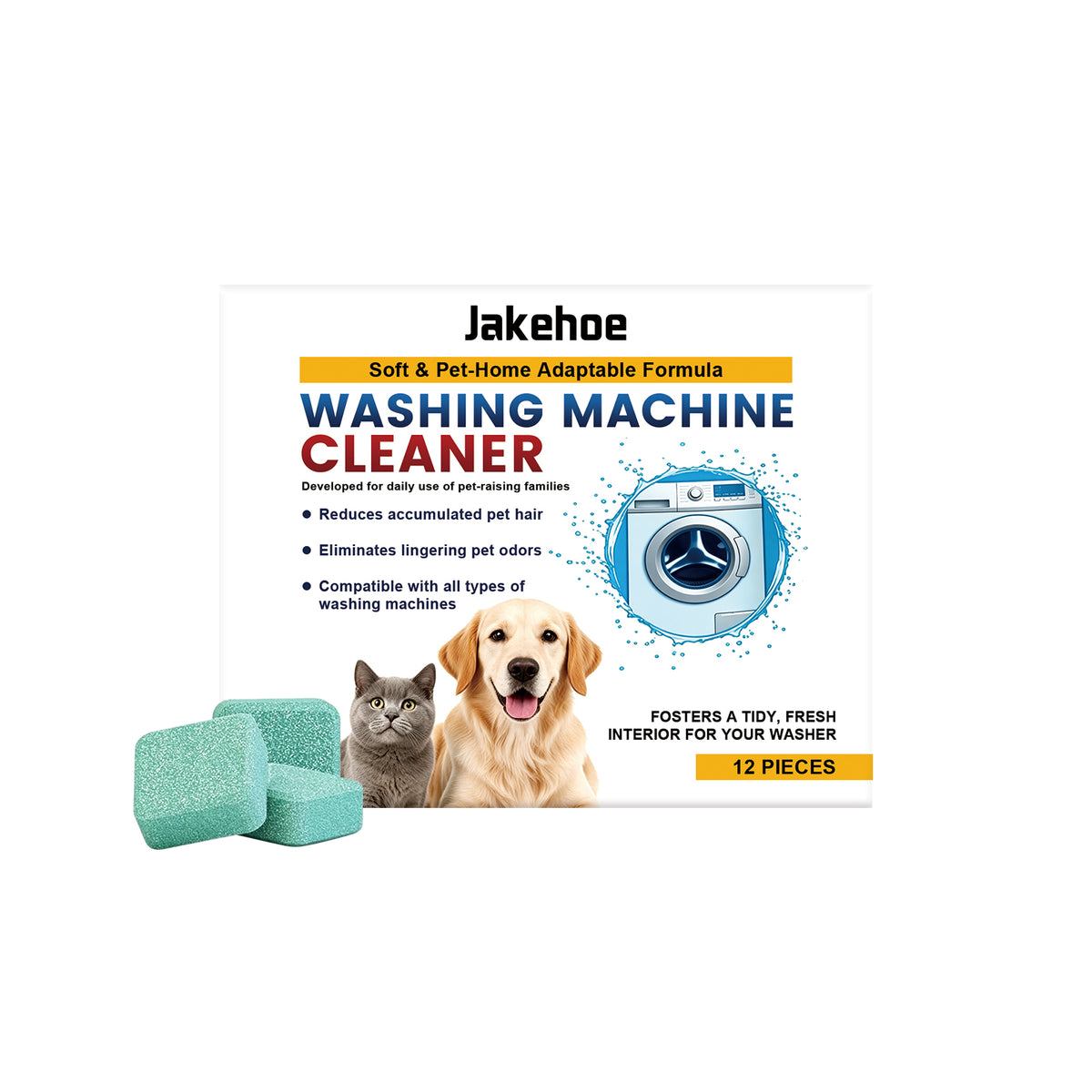 Washing machine cleaner tablets box
