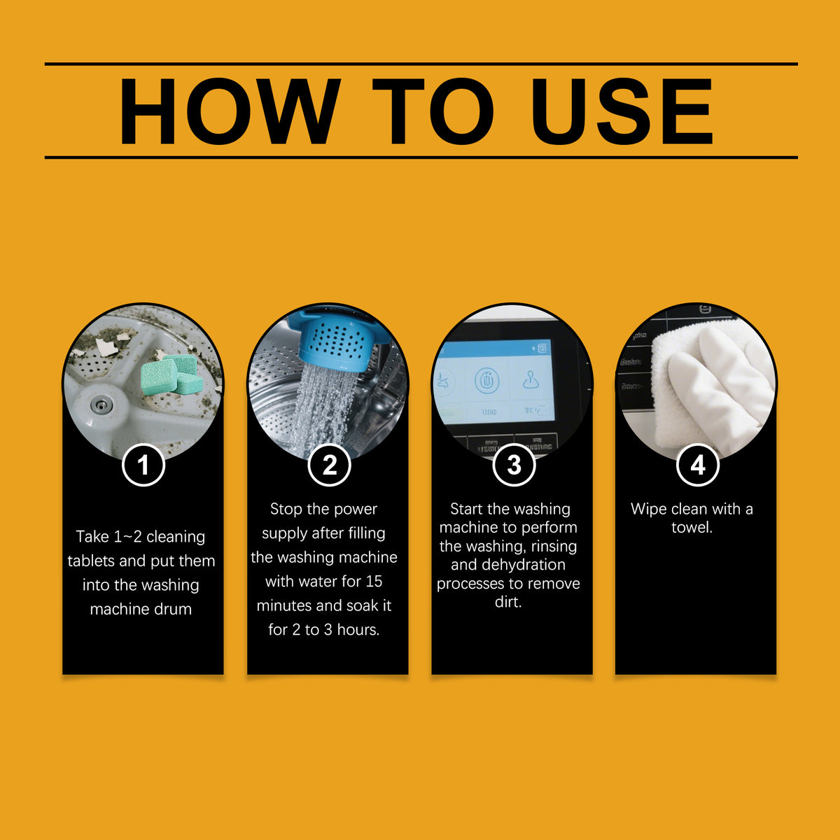 How to use the cleaner tablets
