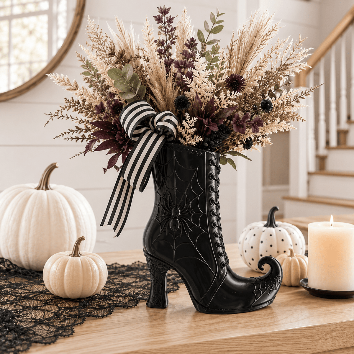 Witch Boot Vase