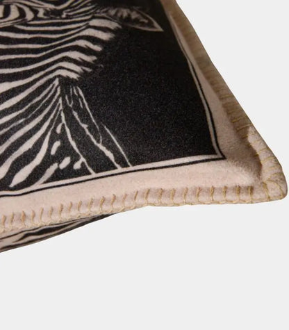 1033 Savannah Zebra Cushion Cover – Double-Sided Woven Design 45x45 cm