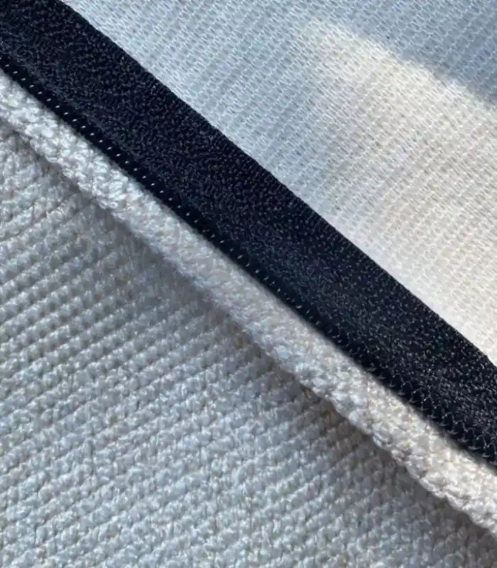 1073 Modern Black & Cream Colour Block Cushion Cover Collection Indoor/Outdoor 45x45 cm