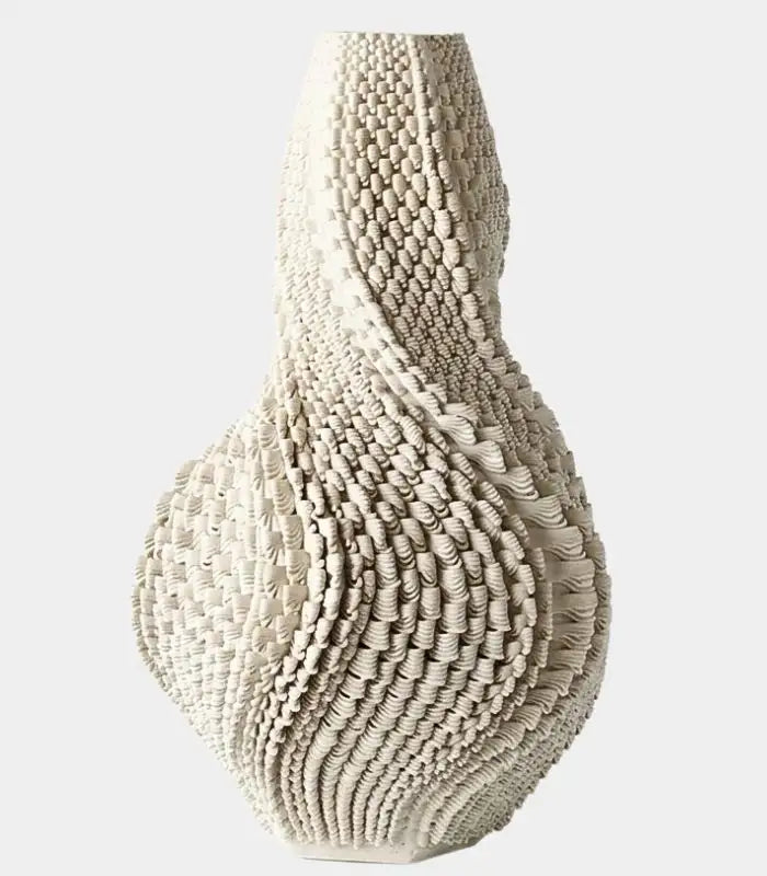 1231 Aria Ceramic Vase – 3D Printed Sculptural Design Large 40 cm (15.75 in)