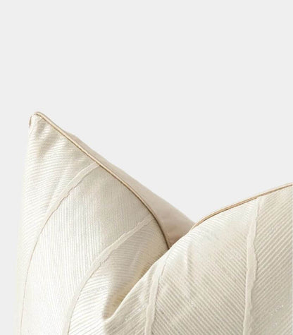 1068 Serenity Textured Stripe Decorative Cushion Cover – Premium Jacquard Weave