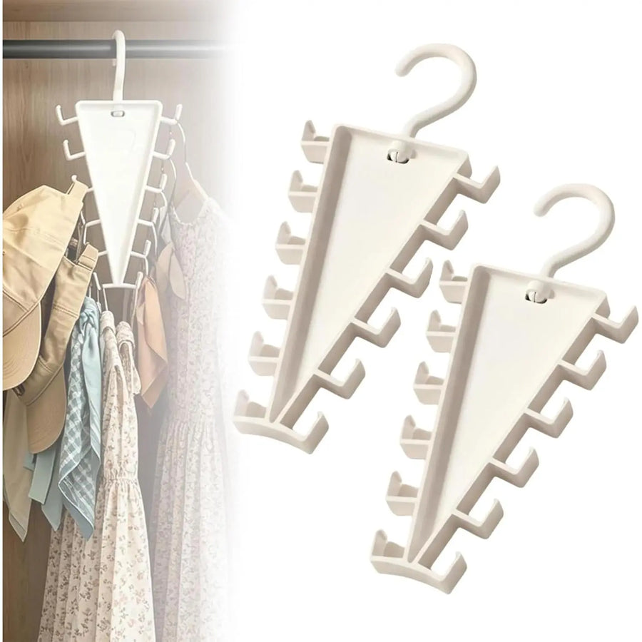 12-Hook Rotating Closet Organizer Hanger