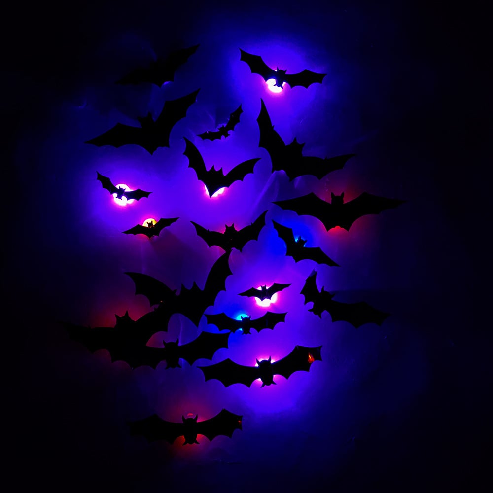 Halloween 3D Lighted Bats Product Image 1