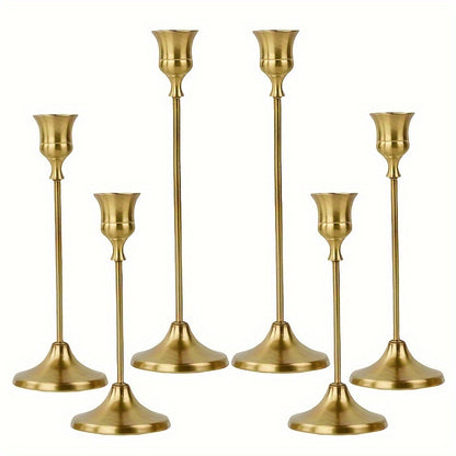Gold Taper Candle Holders