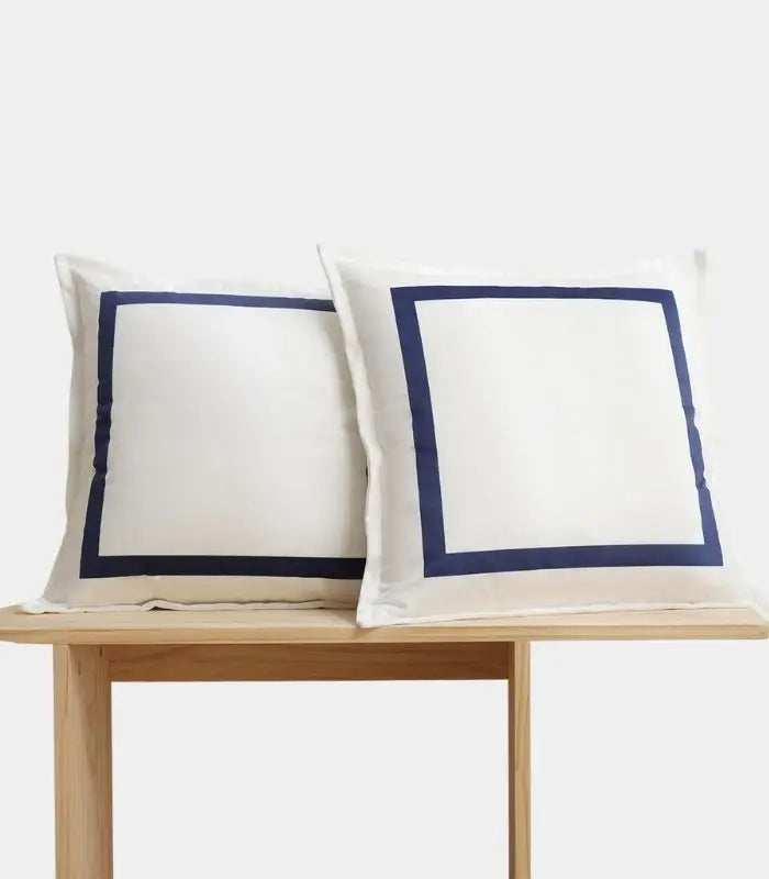 1020 Set of 2 Pcs Elegant Square Velvet Cushion Covers 45x45 cm