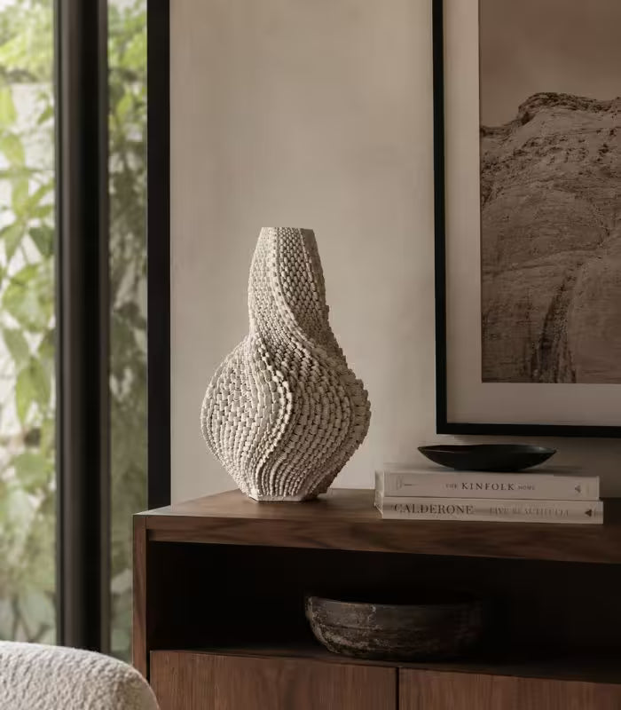 1231 Aria Ceramic Vase – 3D Printed Sculptural Design Large 40 cm (15.75 in)