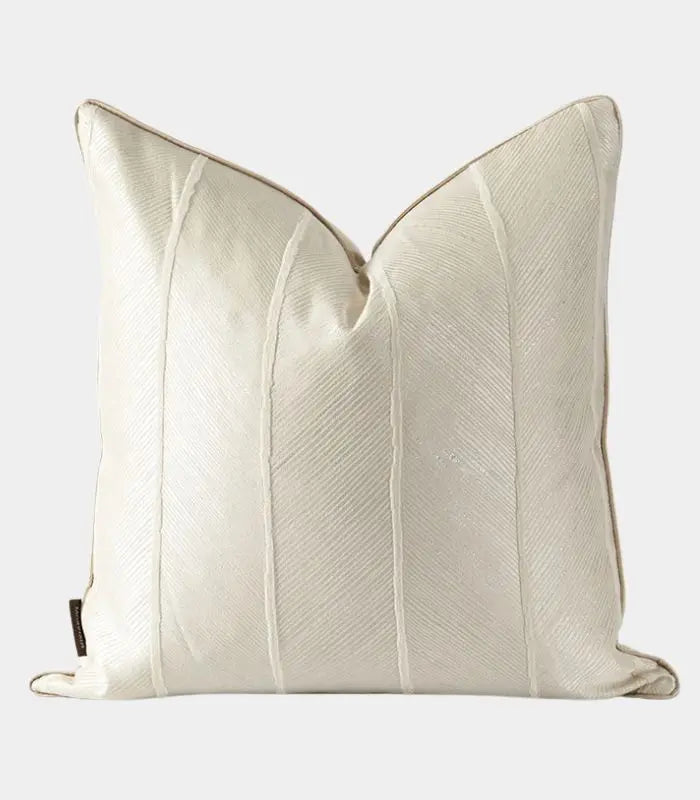 1068 Serenity Textured Stripe Decorative Cushion Cover – Premium Jacquard Weave