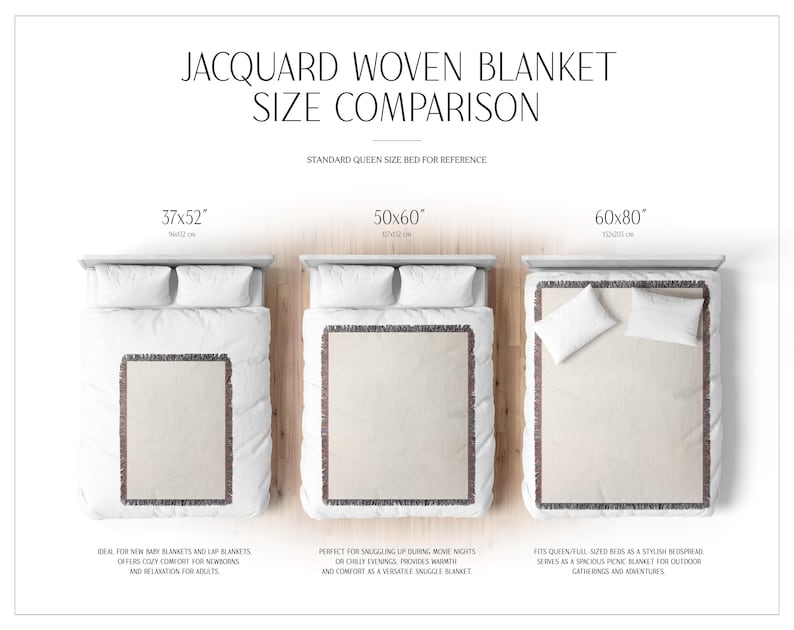 Customized Christmas Family Blanket Christmas Keepsake Family Last Name Woven Blanket for Christmas Gift Customized Old Fashioned Xmas Gift