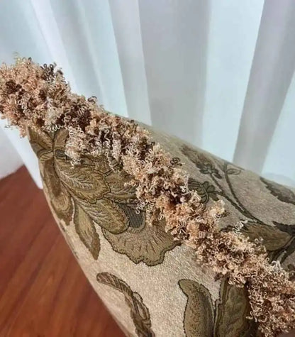 1011 Vintage Style Floral Chenille Cushion Cover 45 x 45 cm