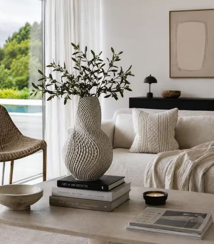 1231 Aria Ceramic Vase – 3D Printed Sculptural Design Large 40 cm (15.75 in)
