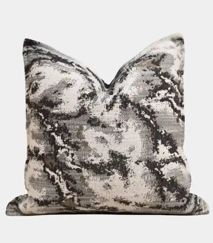 1065 Abstract Marble Cushion Cover 45cm (18 in) Grey