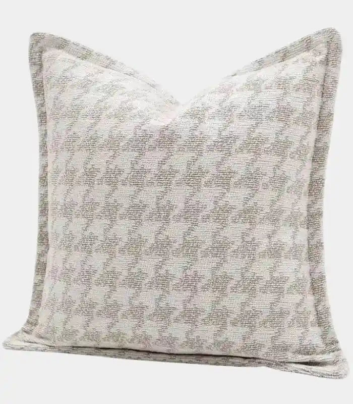 1008 Heritage Houndstooth Cushion Cover – Classic Woven Pattern 45 x 45 cm