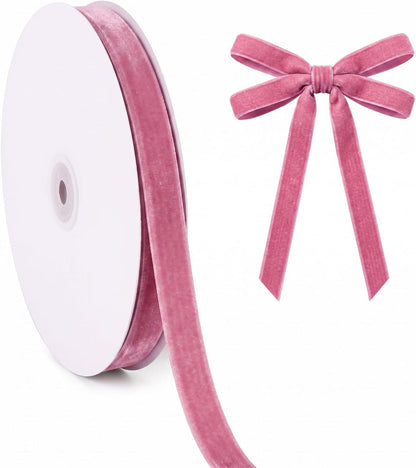 Velvet Ribbon Roll - 25 Yards, 1 Inch Wide, for Christmas Gift Wrapping & Decor - image 13