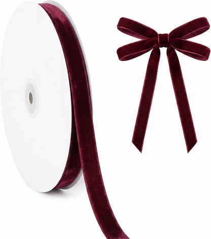 Velvet Ribbon Roll - 25 Yards, 1 Inch Wide, for Christmas Gift Wrapping & Decor - image 26