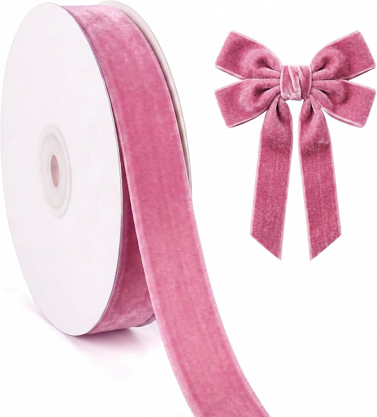 Velvet Ribbon Roll - 25 Yards, 1 Inch Wide, for Christmas Gift Wrapping & Decor - image 25