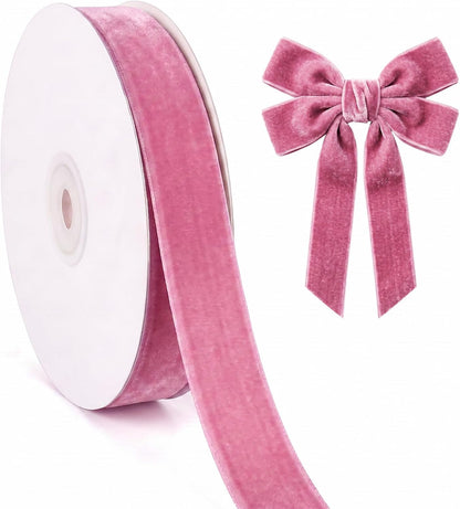 Velvet Ribbon Roll - 25 Yards, 1 Inch Wide, for Christmas Gift Wrapping & Decor - image 25
