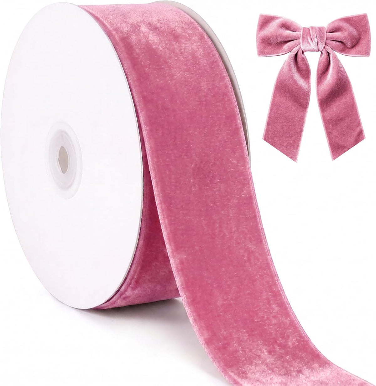 Velvet Ribbon Roll - 25 Yards, 1 Inch Wide, for Christmas Gift Wrapping & Decor - image 16