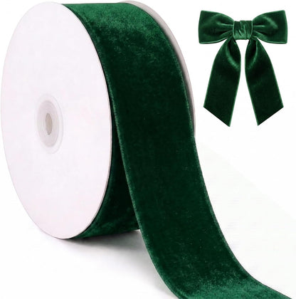 Velvet Ribbon Roll - 25 Yards, 1 Inch Wide, for Christmas Gift Wrapping & Decor - image 14