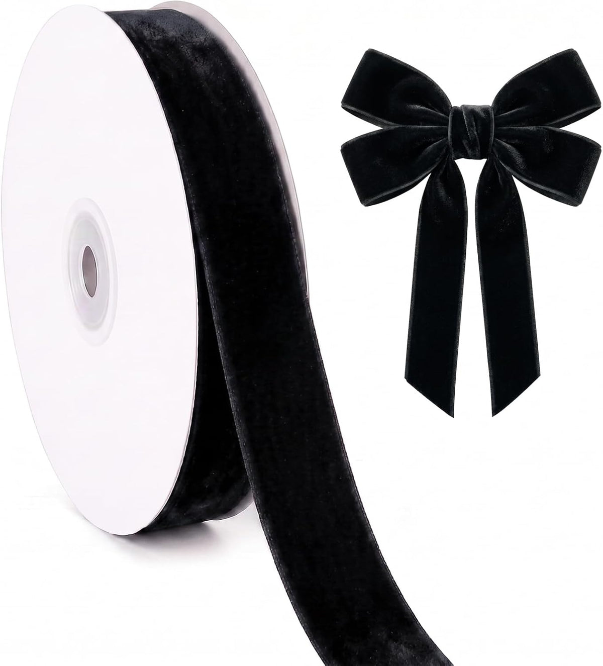 Velvet Ribbon Roll - 25 Yards, 1 Inch Wide, for Christmas Gift Wrapping & Decor - image 22