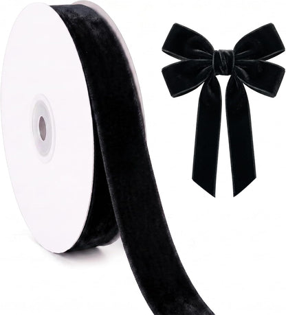 Velvet Ribbon Roll - 25 Yards, 1 Inch Wide, for Christmas Gift Wrapping & Decor - image 22