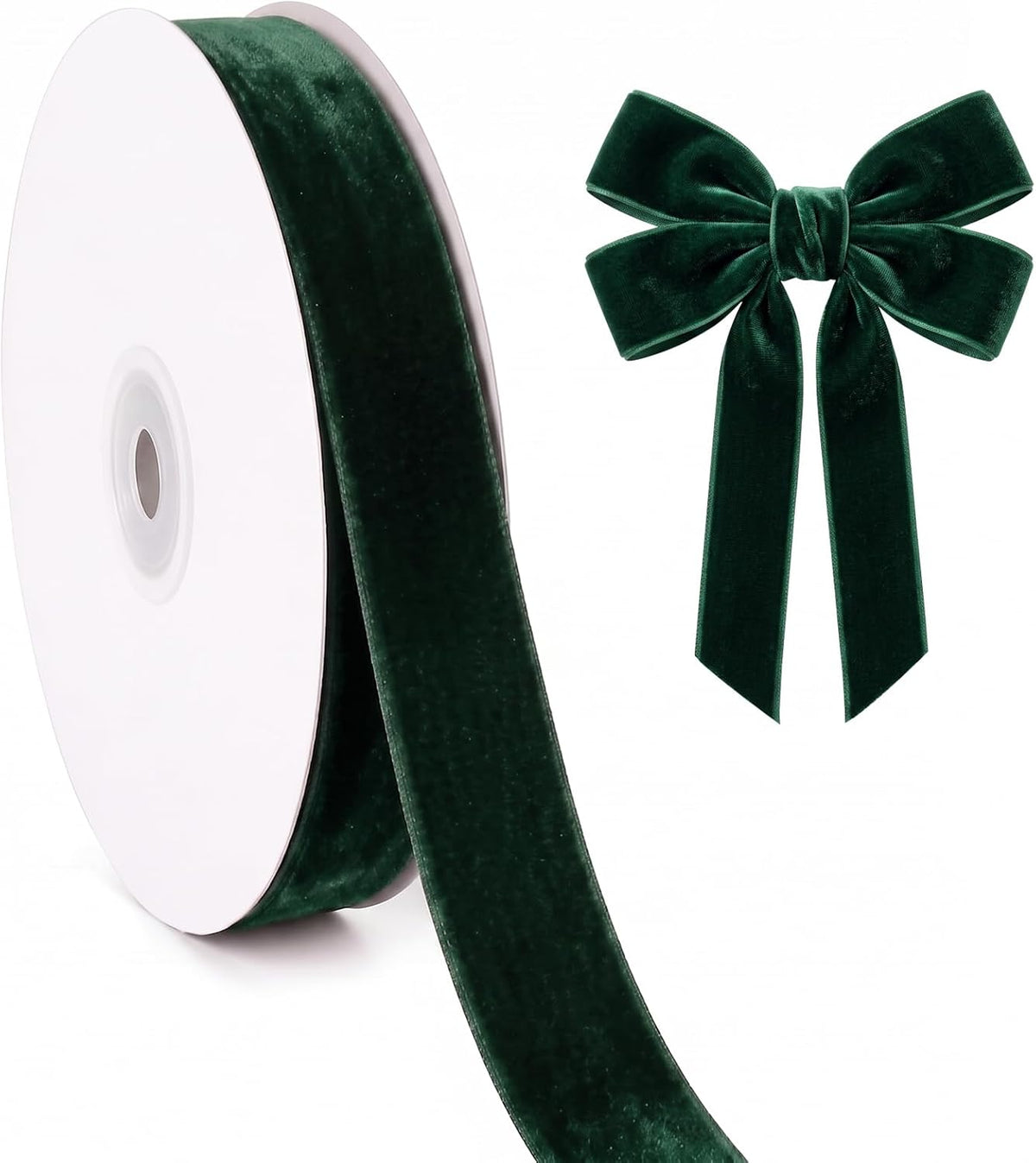 Velvet Ribbon Roll - 25 Yards, 1 Inch Wide, for Christmas Gift Wrapping & Decor - image 10