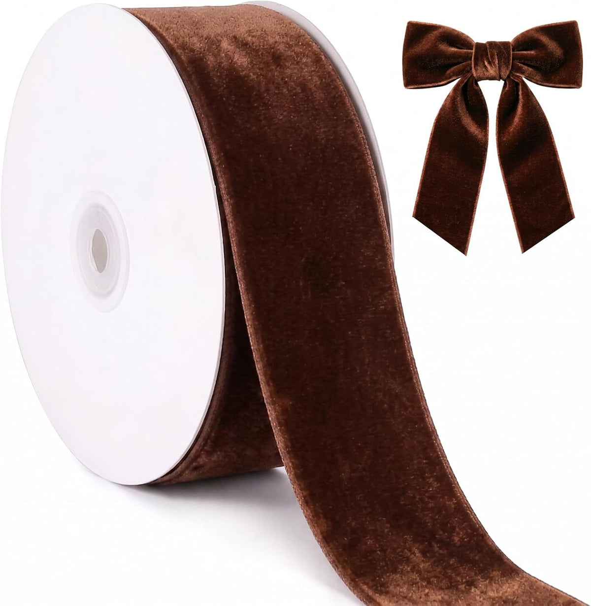 Velvet Ribbon Roll - 25 Yards, 1 Inch Wide, for Christmas Gift Wrapping & Decor - image 27