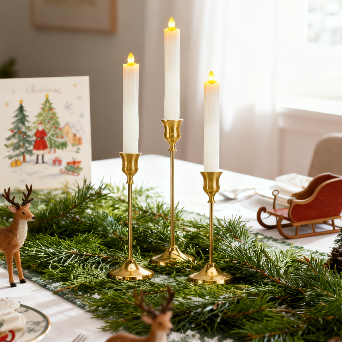 Gold Taper Candle Holders