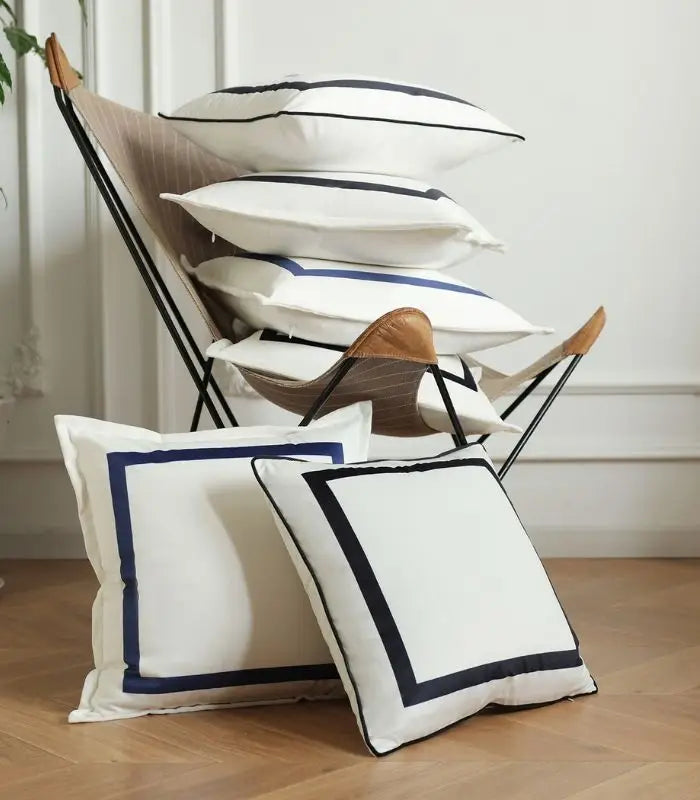 1020 Set of 2 Pcs Elegant Square Velvet Cushion Covers 45x45 cm