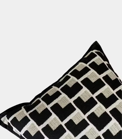 1044 Cassia Geometric Jacquard Cushion Cover 45 cm (18 in)