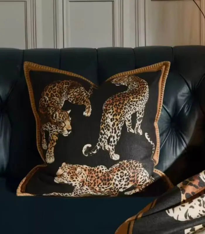 1029 Serengeti Decorative Cushion Cover – Leopard Wildlife Design 45x45 cm (18 in)