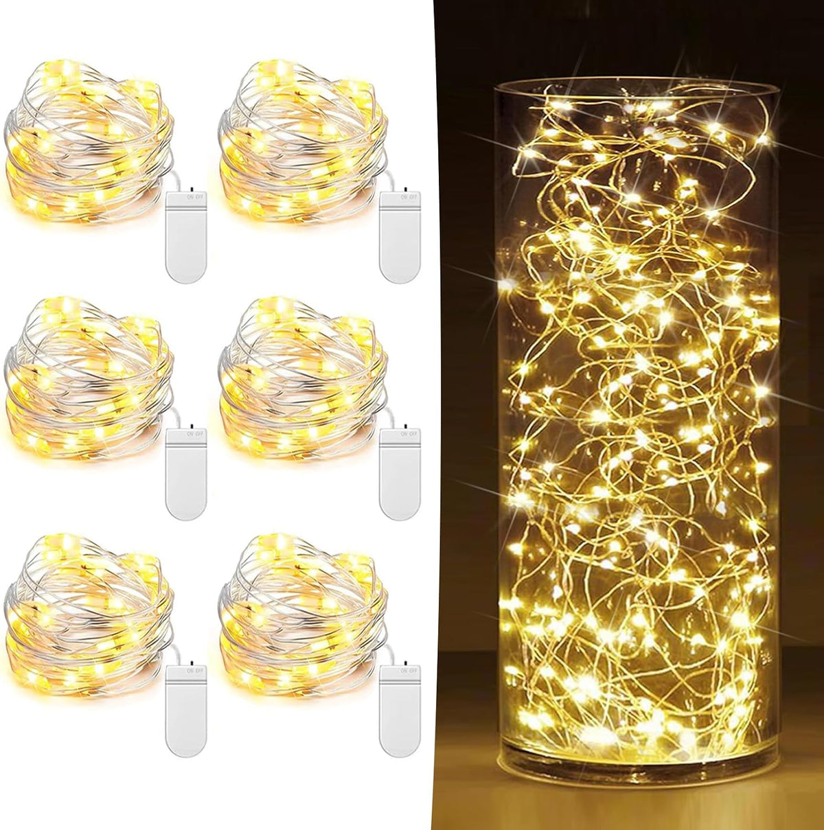 Fairy Lights - 6 Pack Warm White