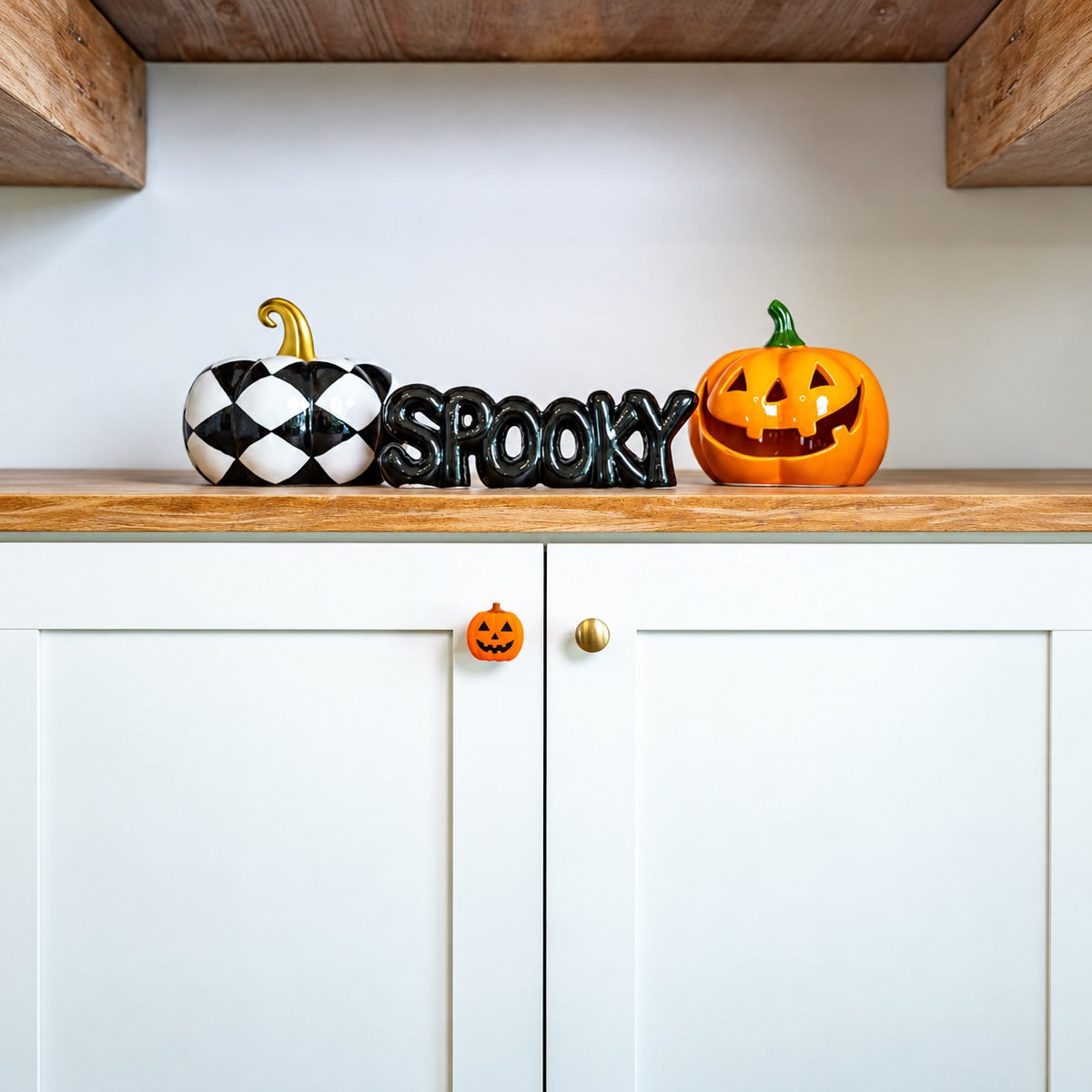 12-Pack Halloween Jack-o’-Lantern Knob Covers for Cabinets & Drawers