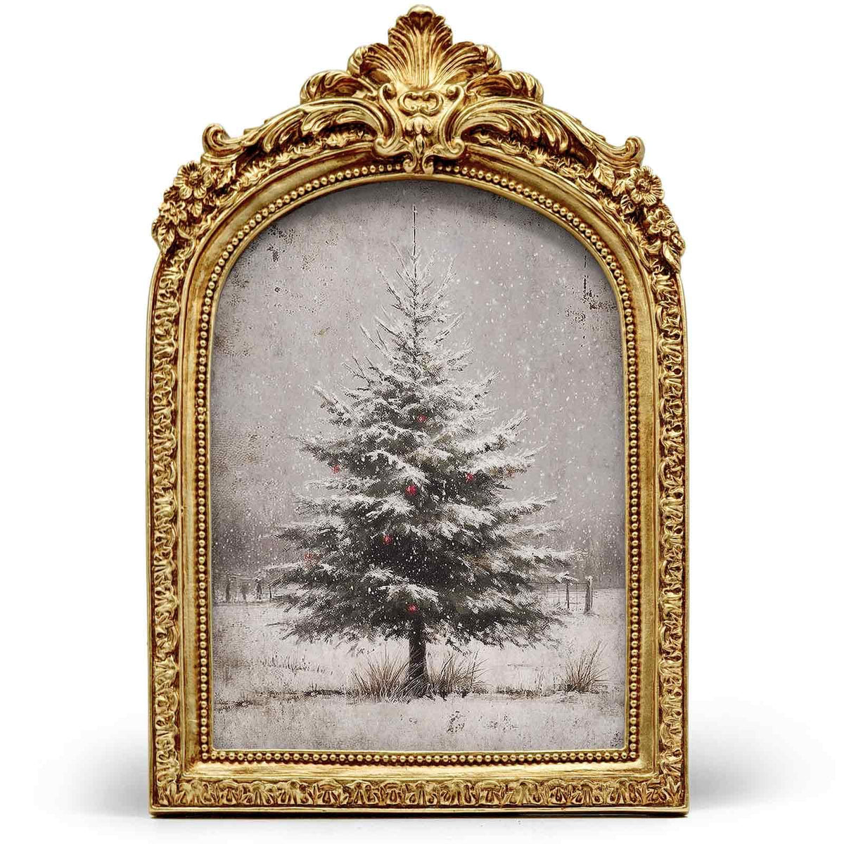 Vintage Santa Arched Frame, 6x9